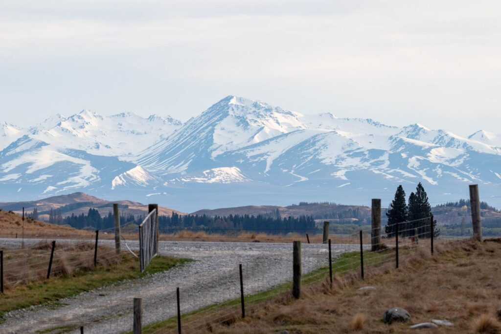 Twizel’s hydro-era earthmoving machines line the road into town